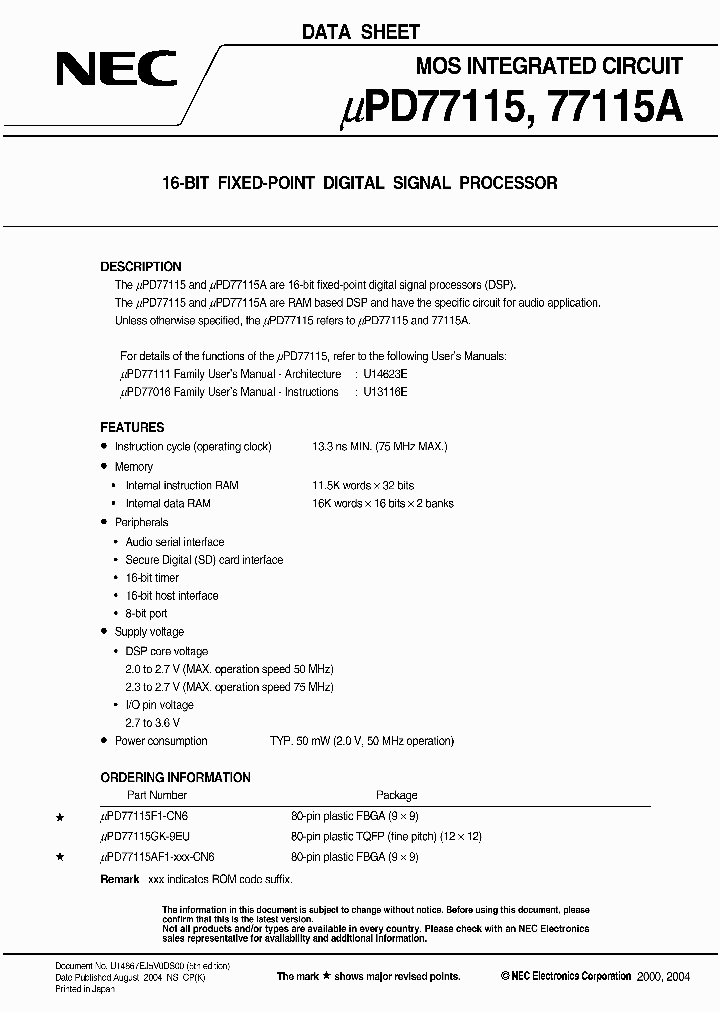 UPD77115AF1-XXX-CN6_467433.PDF Datasheet