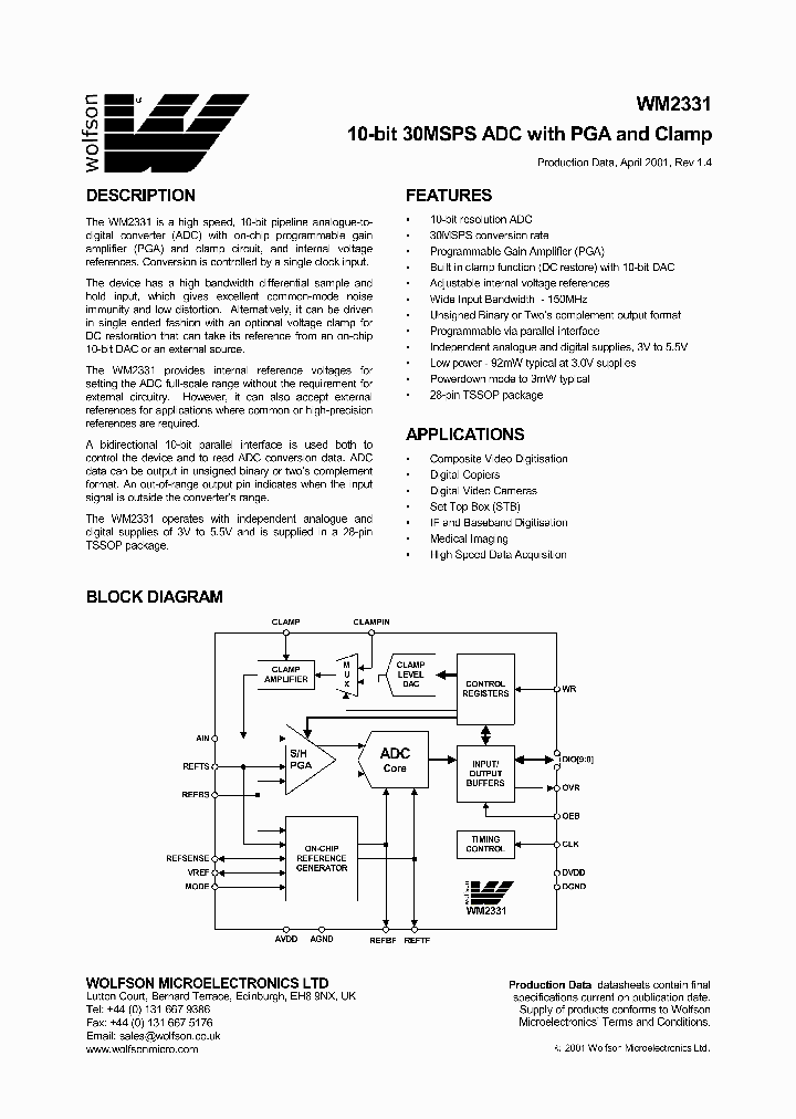 WM2331_437499.PDF Datasheet