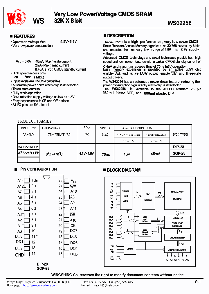 WS62256LLP_480283.PDF Datasheet