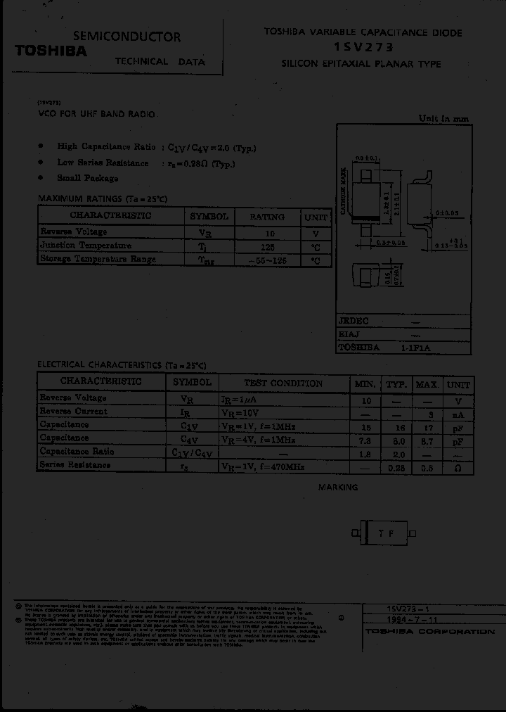 1SV273_500692.PDF Datasheet