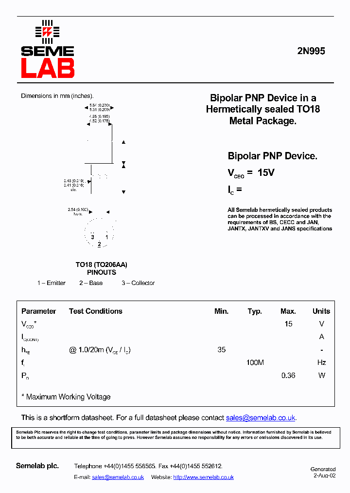 SF2N995_542609.PDF Datasheet
