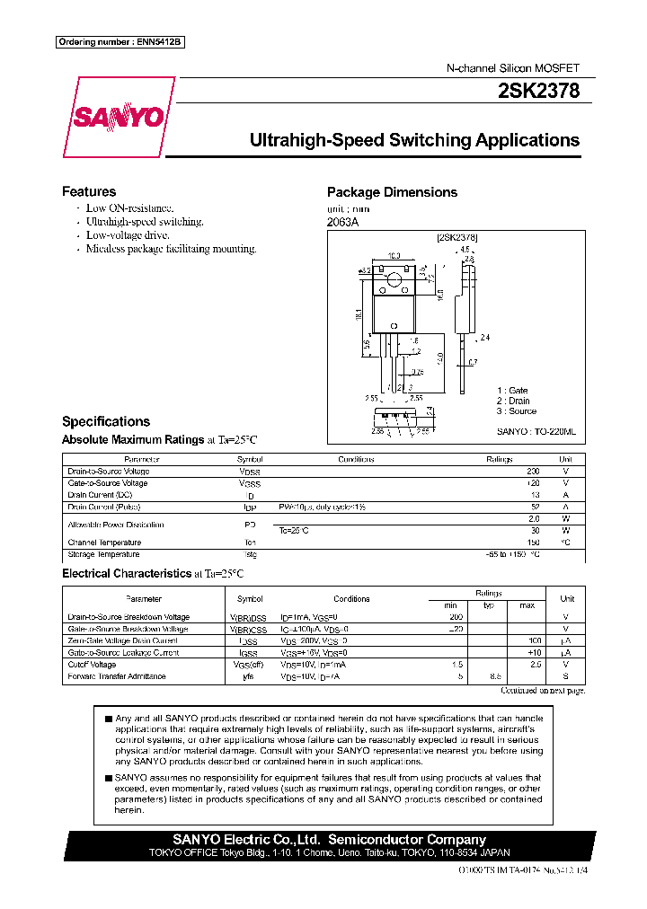 2SK2378_526122.PDF Datasheet