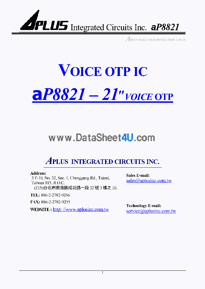 AP8821_530035.PDF Datasheet