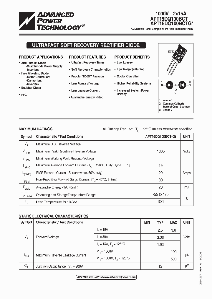 APT15DQ100BCT_501718.PDF Datasheet