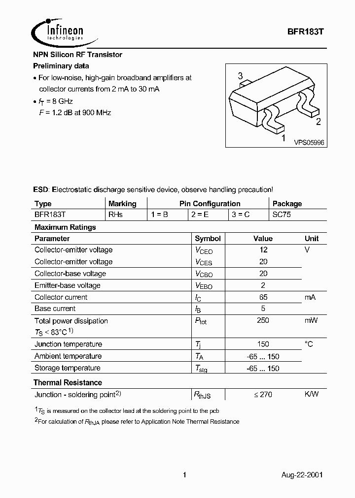BFR183T_500975.PDF Datasheet