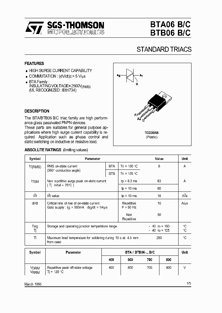 BTB06-B700C_494280.PDF Datasheet