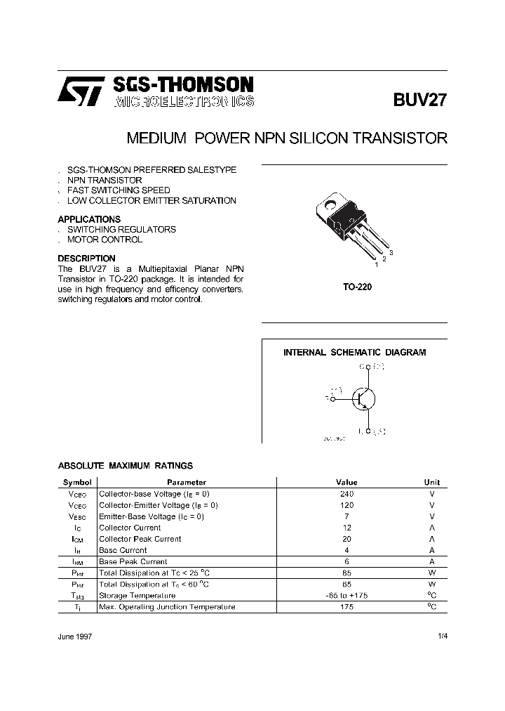 BUV27_519041.PDF Datasheet