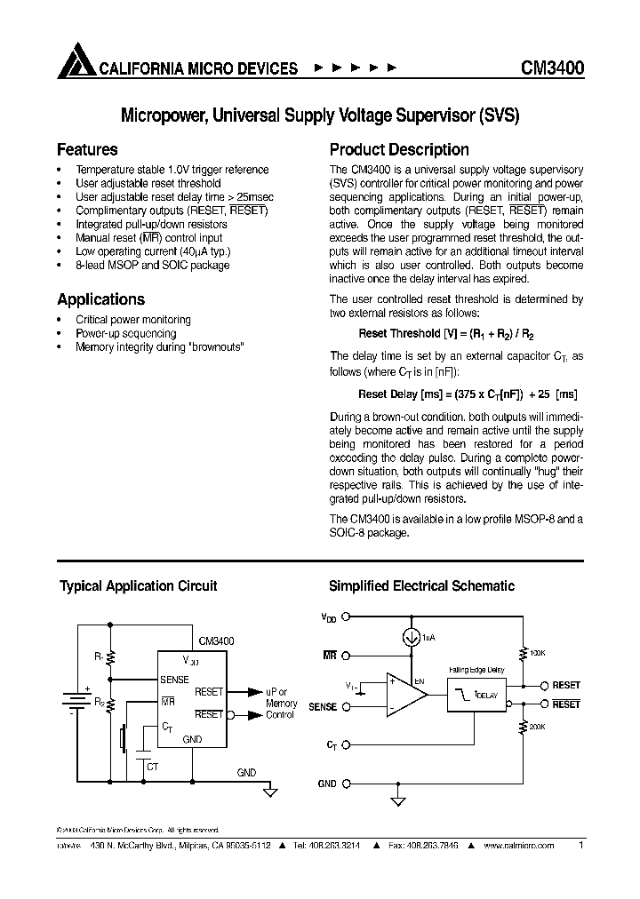 CM3400_511943.PDF Datasheet