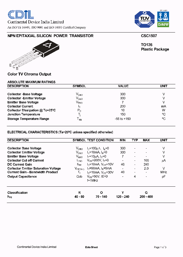 CSC1507O_492242.PDF Datasheet