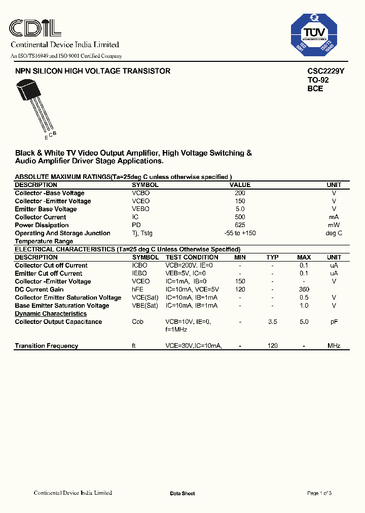 CSC2229Y_521197.PDF Datasheet