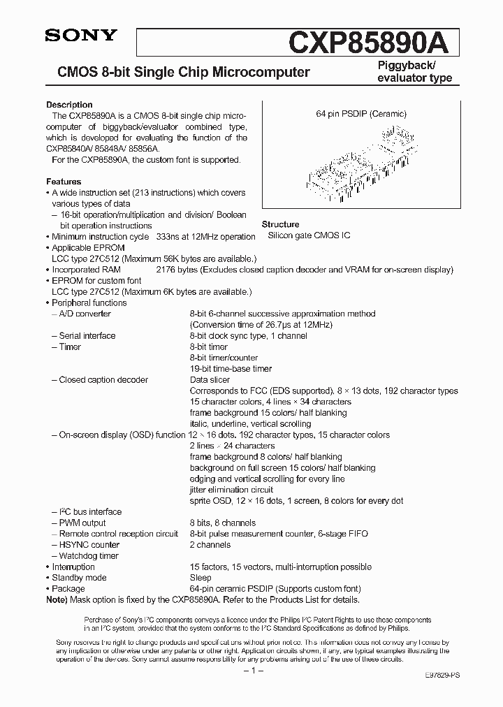 CXP85890A_536682.PDF Datasheet