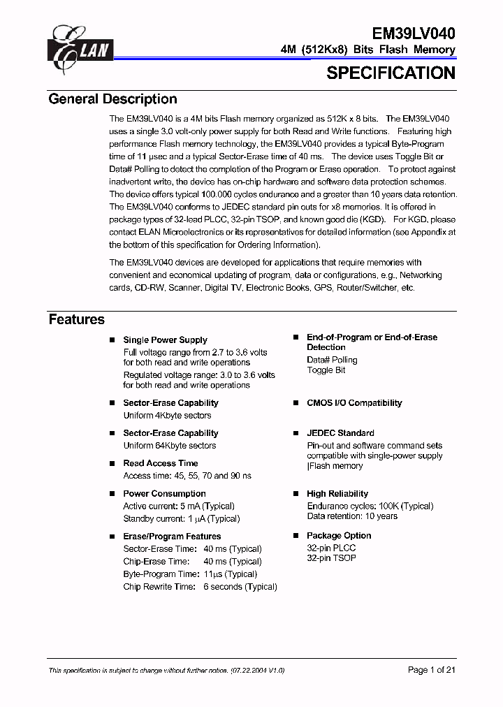 EM39LV040_552084.PDF Datasheet