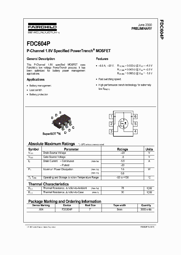 FDC604P_504647.PDF Datasheet