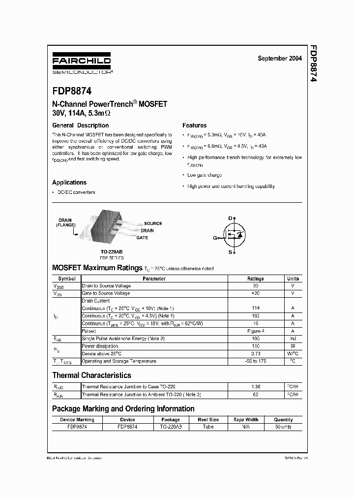 FDP8874_553122.PDF Datasheet