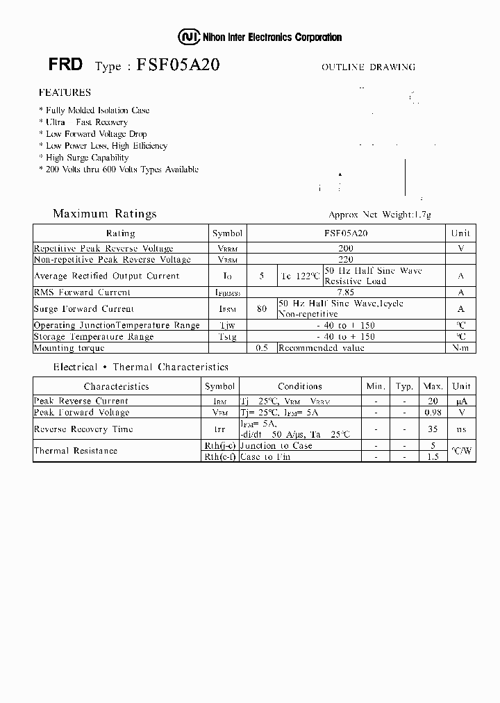 FSF05A20_549764.PDF Datasheet