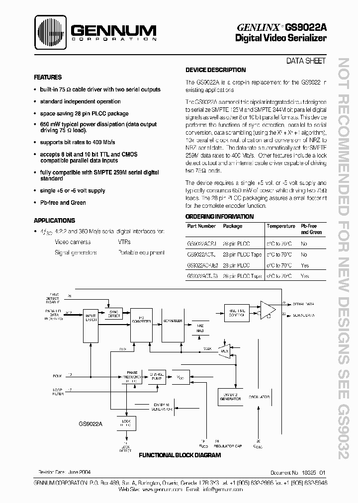 GS9022ACTJ_491492.PDF Datasheet