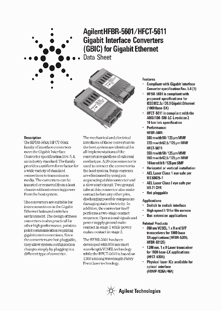 HFCT-5611_501257.PDF Datasheet