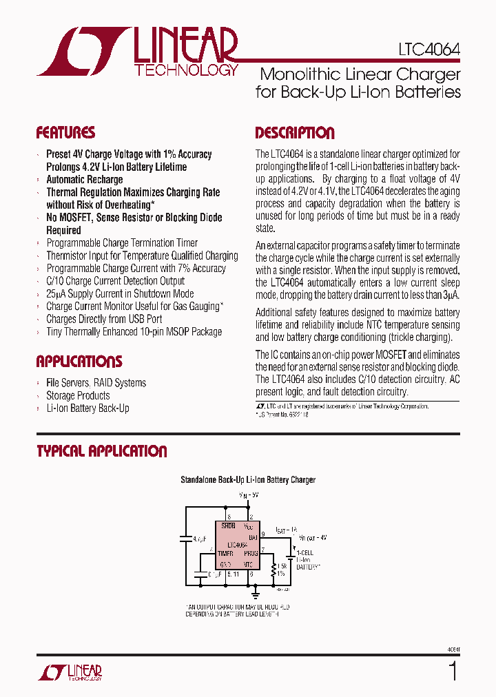 LTC4064EMSE_520468.PDF Datasheet