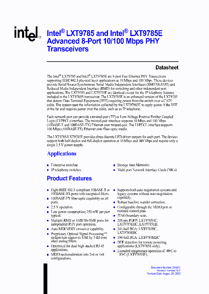 LXT9785_503414.PDF Datasheet