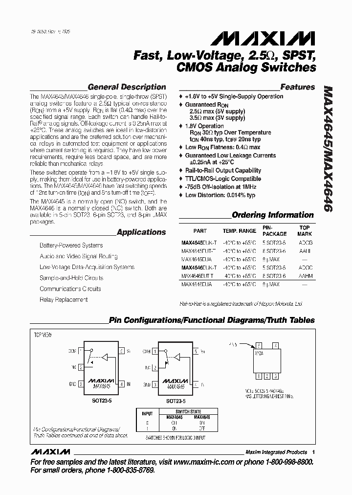 MAX4646EUK-T_490593.PDF Datasheet