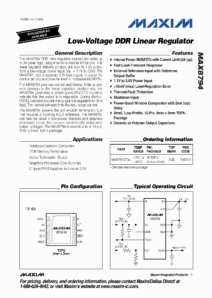 MAX8794_511129.PDF Datasheet