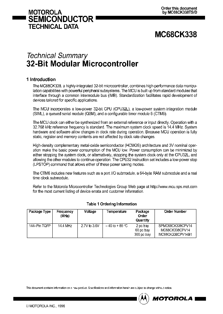 MC68CK338_525809.PDF Datasheet