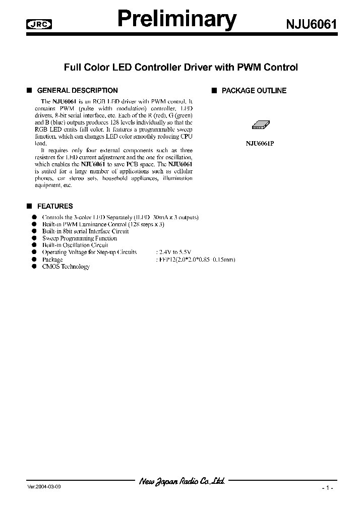 NJU6061P_542480.PDF Datasheet