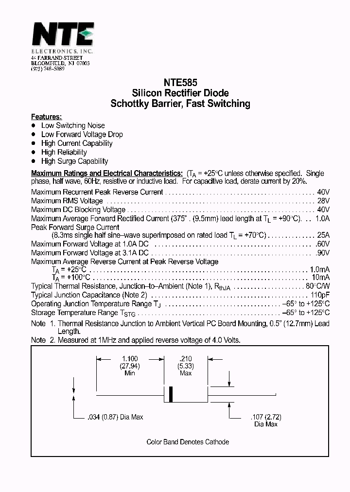 NTE585_496875.PDF Datasheet