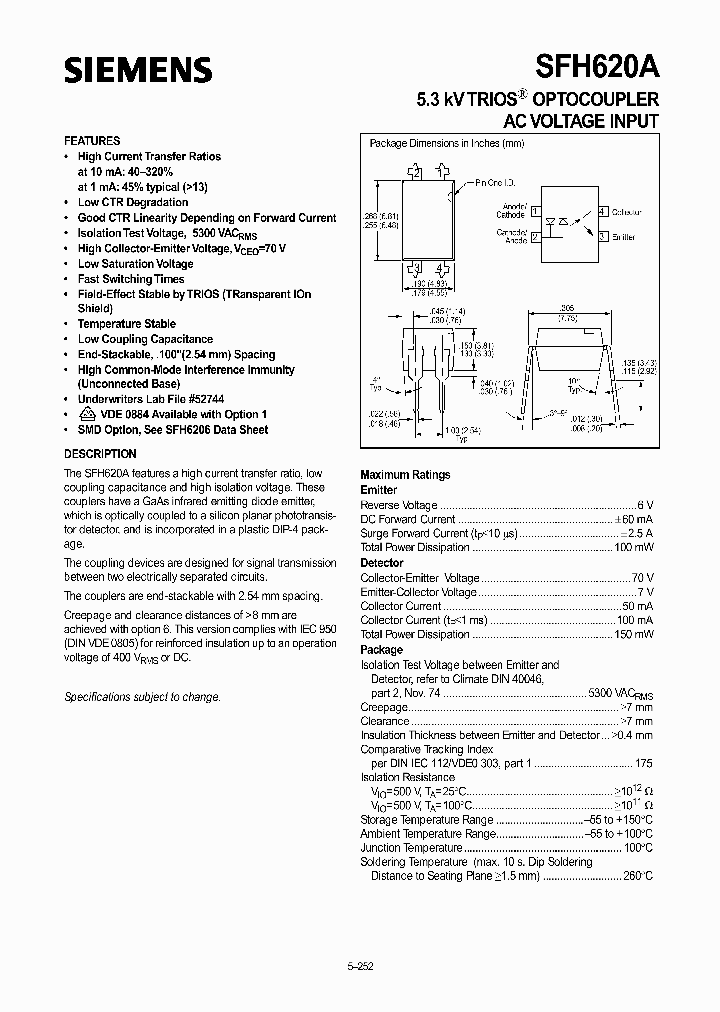 SFH620A_501439.PDF Datasheet