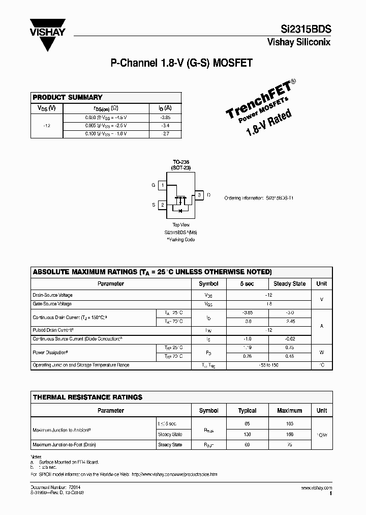 SI2315BDS_522764.PDF Datasheet