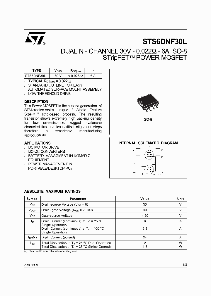 STS5PF30L_499976.PDF Datasheet