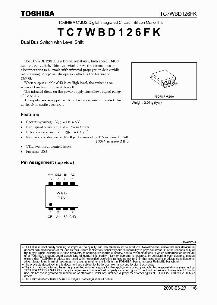 TC7WBD126FK_497555.PDF Datasheet