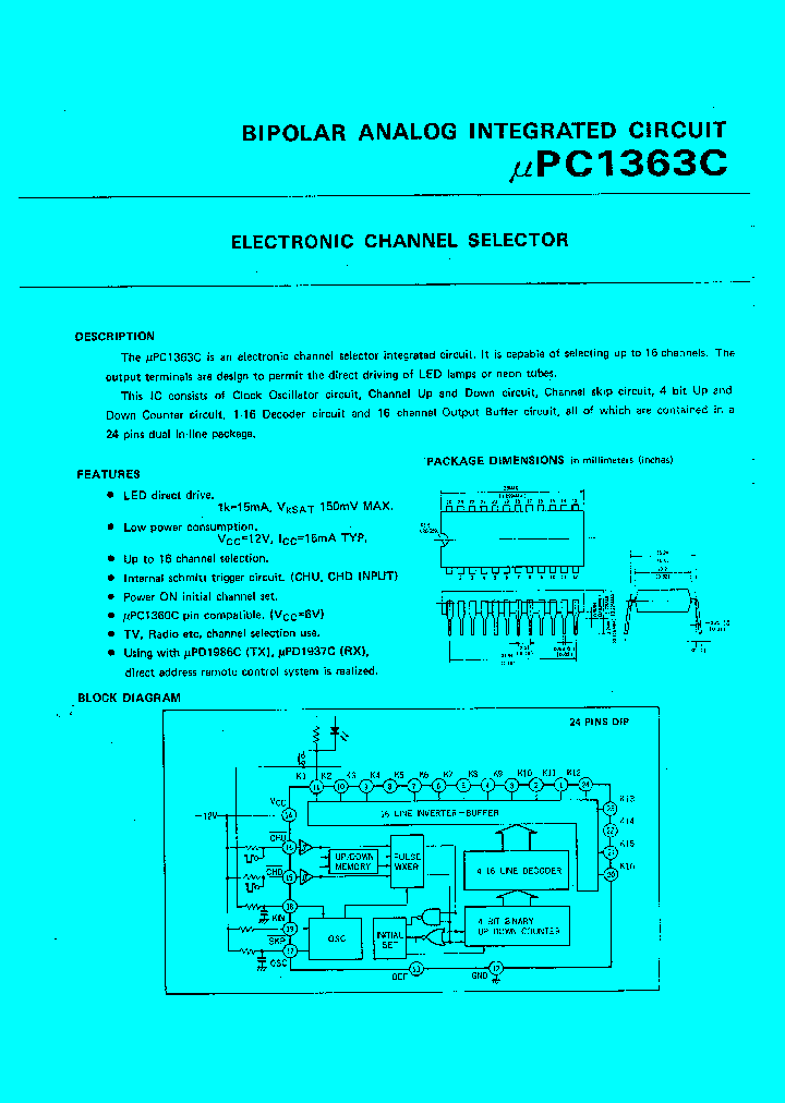 UPC1363C_525587.PDF Datasheet