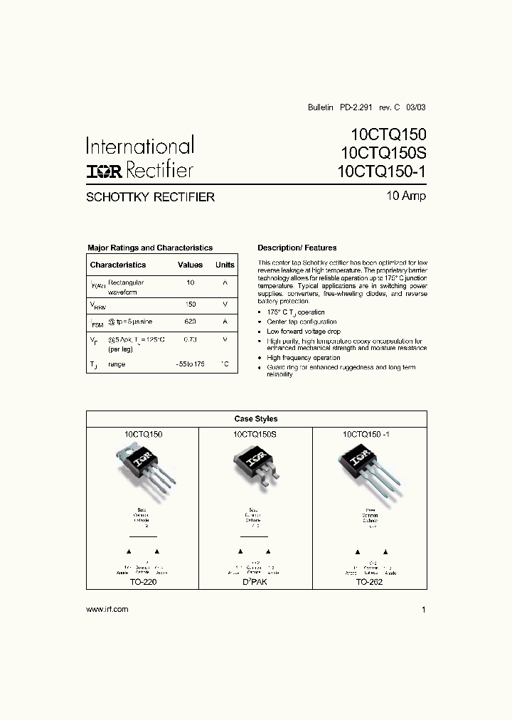 10CTQ150STRR_773213.PDF Datasheet
