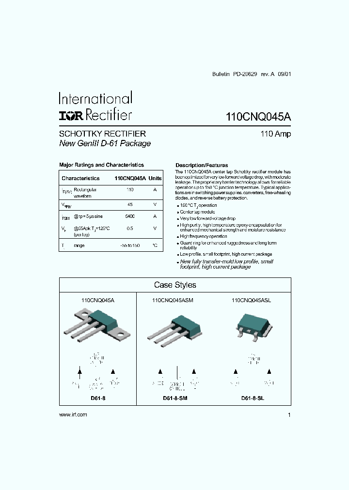 110CNQ045ASL_718500.PDF Datasheet