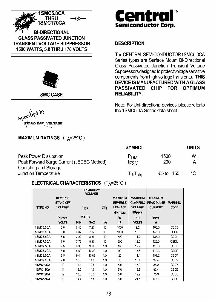 1SMC16CA_422574.PDF Datasheet