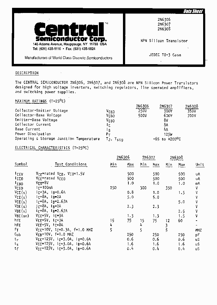 2N6306_709393.PDF Datasheet