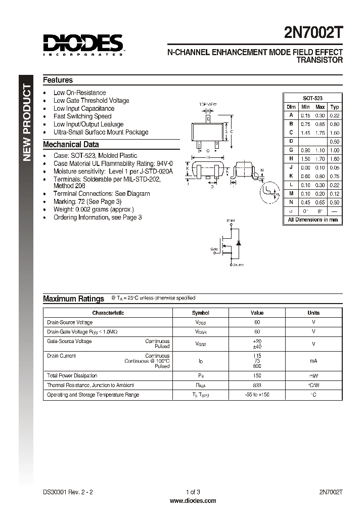 2N7002T_17158.PDF Datasheet
