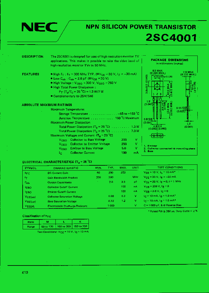 2SC4001_161994.PDF Datasheet