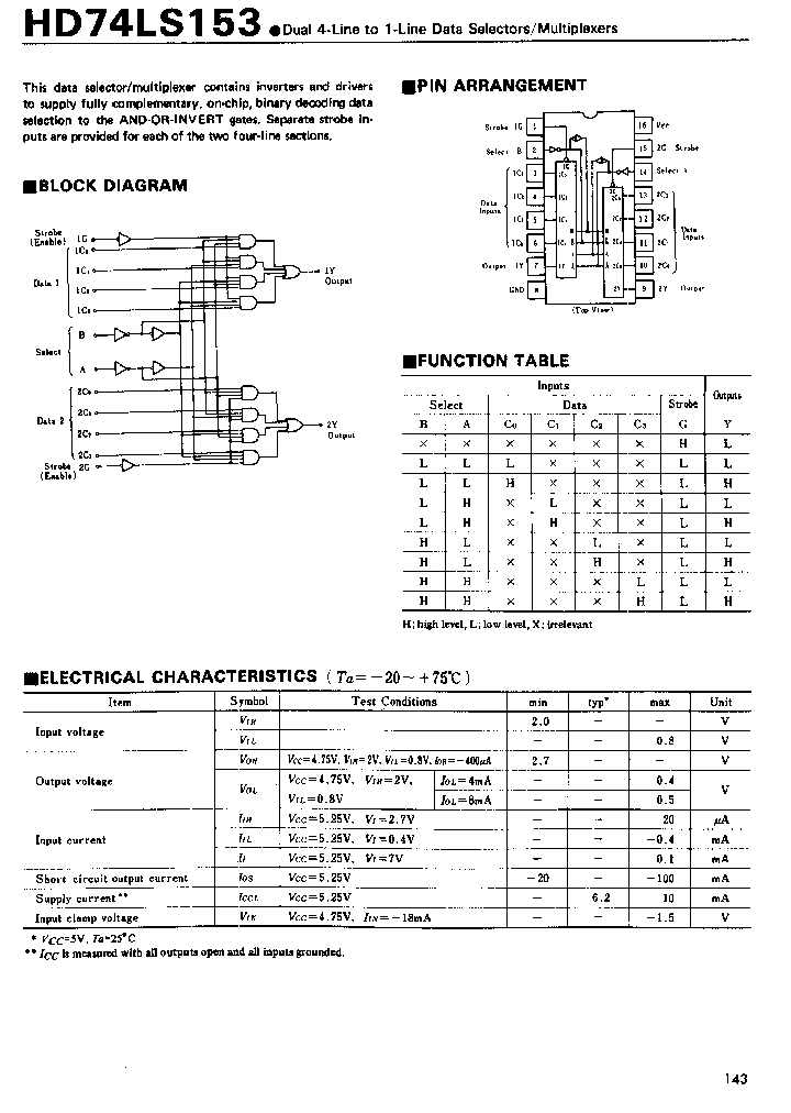 HD74LS153_263850.PDF Datasheet