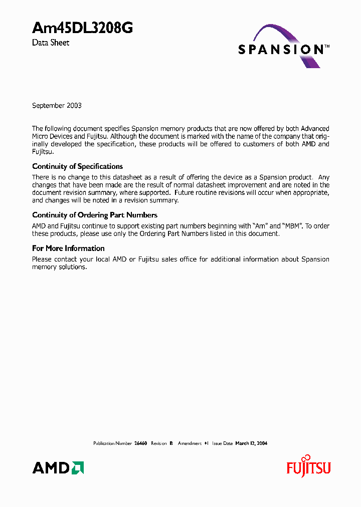 AM45DL3208G_610659.PDF Datasheet