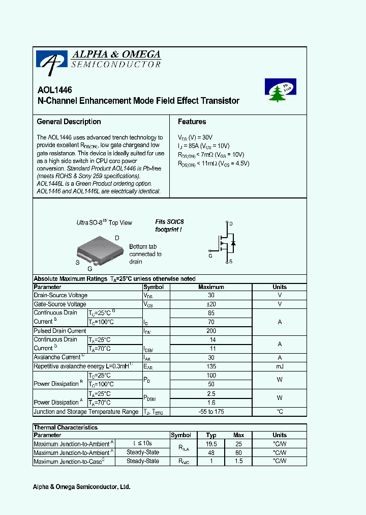 AOL1446L_650532.PDF Datasheet