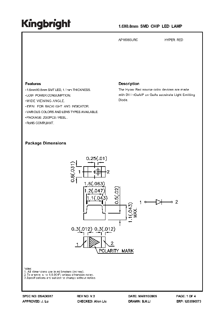 AP1608SURC_642810.PDF Datasheet