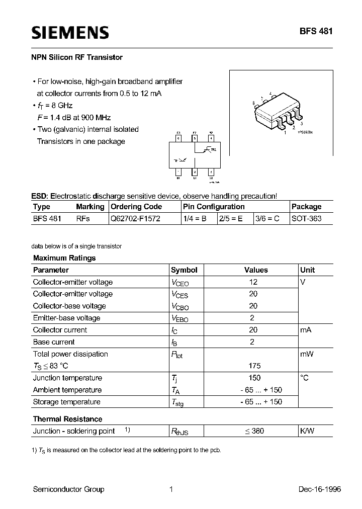 BFS481_783262.PDF Datasheet