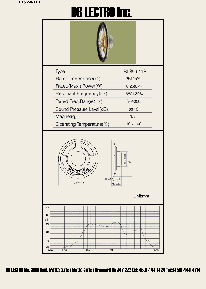 BLS50-11B_612778.PDF Datasheet