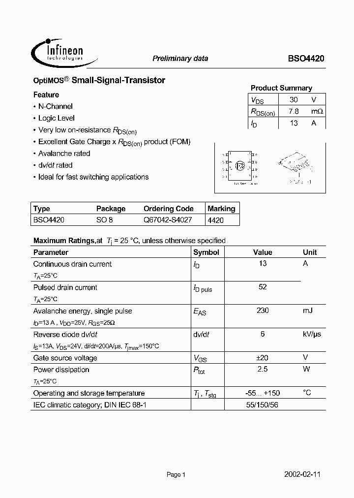 BSO4420_577173.PDF Datasheet