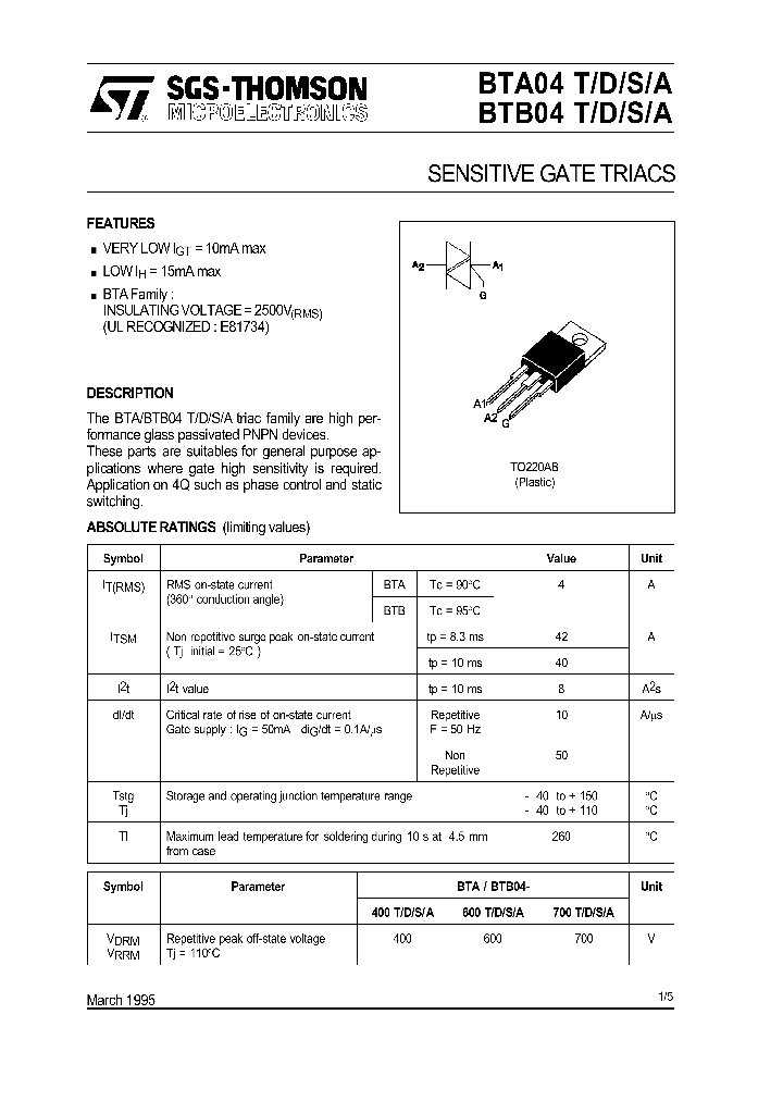 BTB04_72034.PDF Datasheet