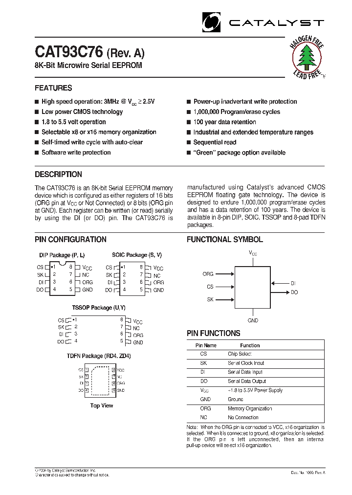 CAT93C76VETE13_752673.PDF Datasheet