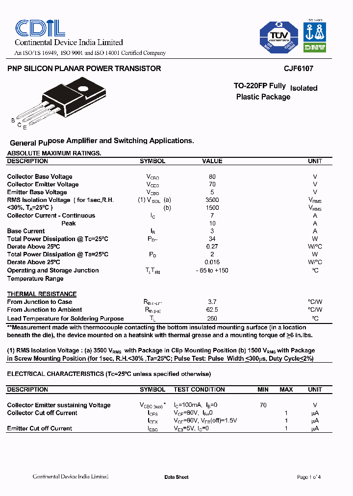 CJF6107_634590.PDF Datasheet