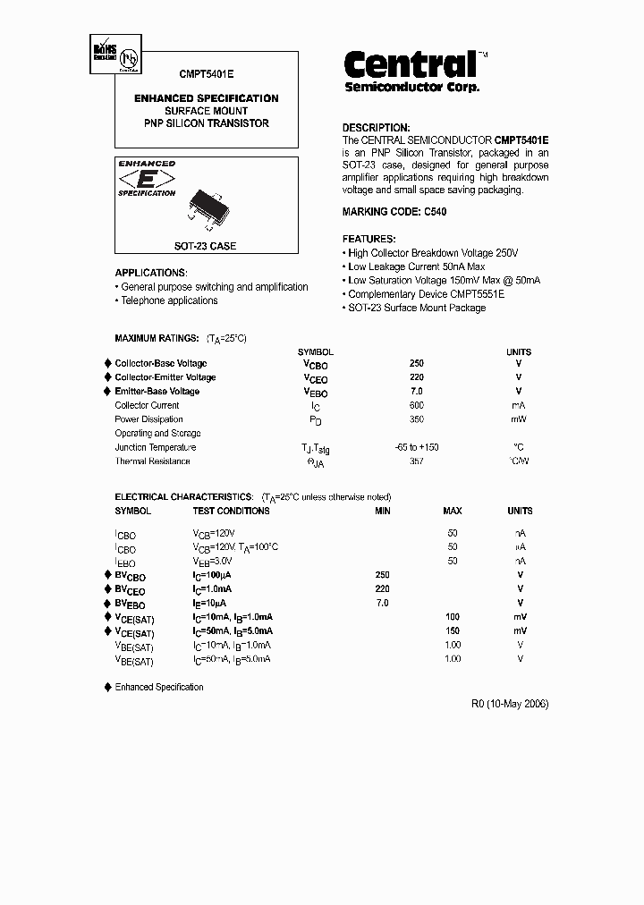 CMPT5401E_637167.PDF Datasheet